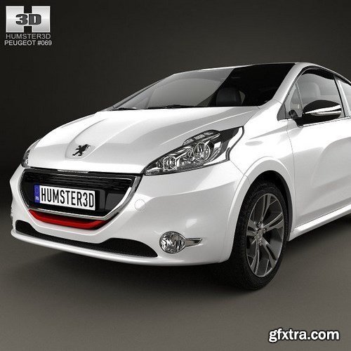 Peugeot 208 GTI 2013 3D Model