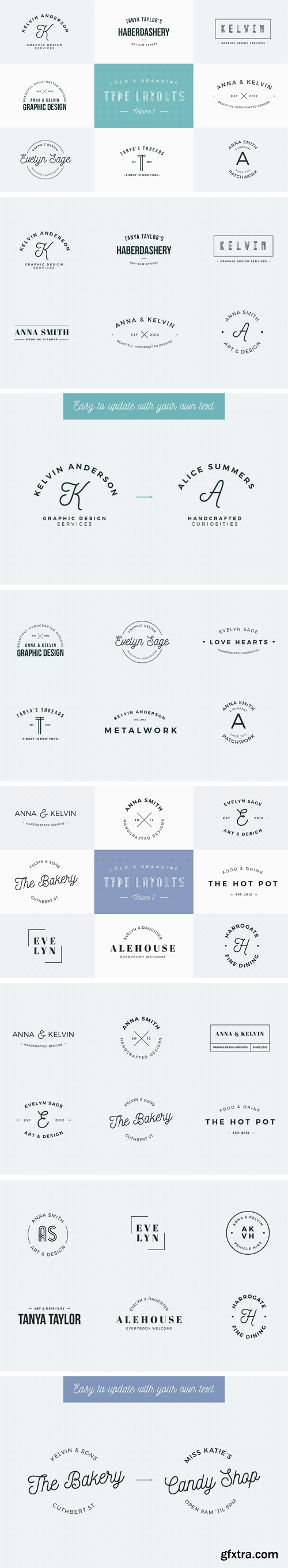 CM - Logo & Branding Type Layouts Bundle 2181611