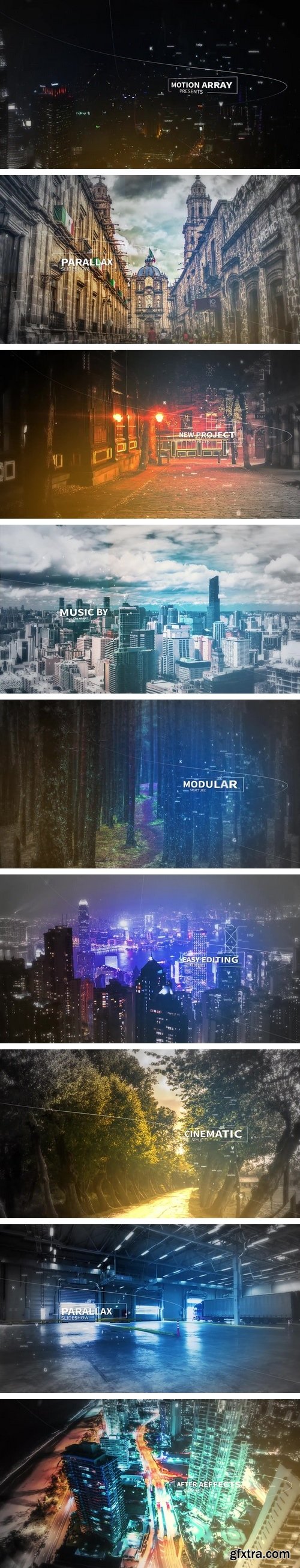 MotionArray -  Parallax Tag Cloud Slideshow After Effects Templates 36445