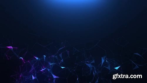 MotionArray -  Blue-violet Plexus Motion Graphics 58112