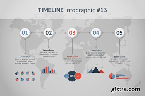 TIMELINE INFOGRAPIC SET #13