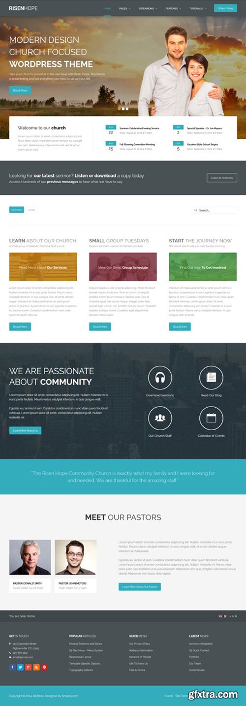 Shape5 - Risen Hope v2.0 - WordPress Theme