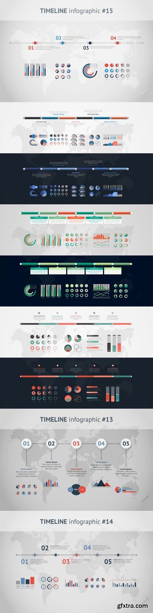 TIMELINE INFOGRAPIC SET 18-13