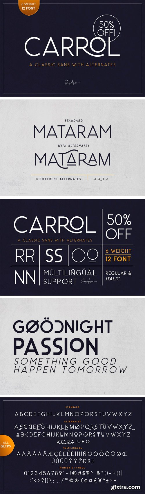 CM - Carrol Sans (12 Fonts) 2181092