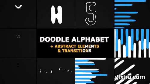 MotionArray - Doodle Alphabet And Transitions Motion Graphics 58688