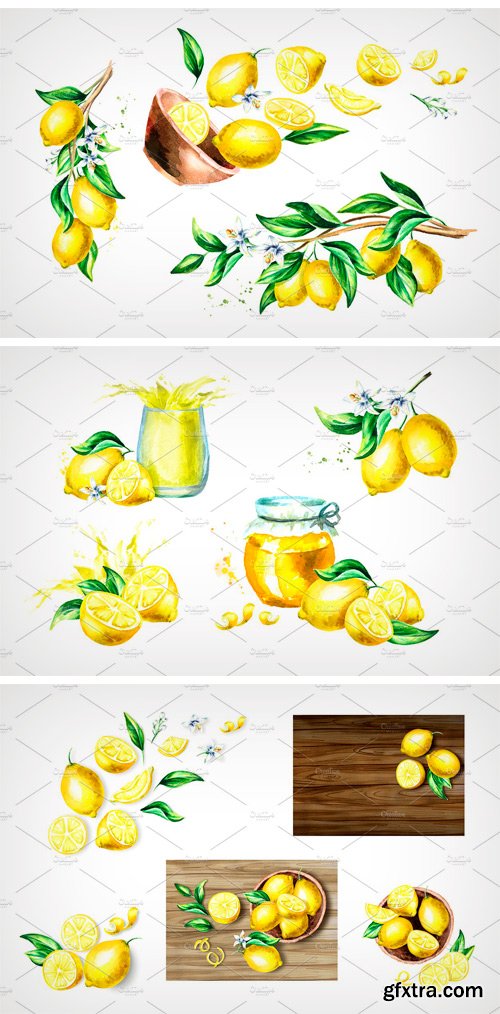 CM - Fresh Lemon. Watercolor Collection 2182396