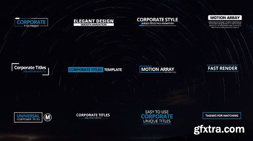 12 Corporate Titles - Premiere Pro Templates 60895