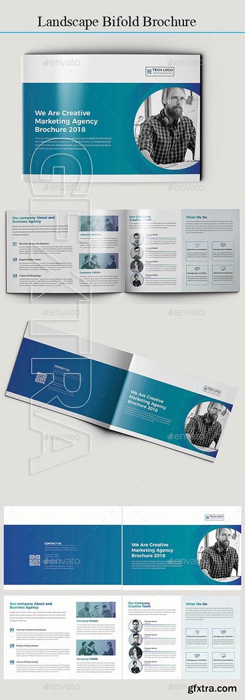 Graphicriver - Landscape Bifold Brochure 21270504