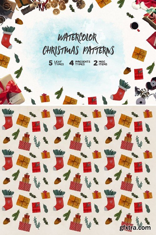 CM - Watercolor Christmas Pattern 2166849