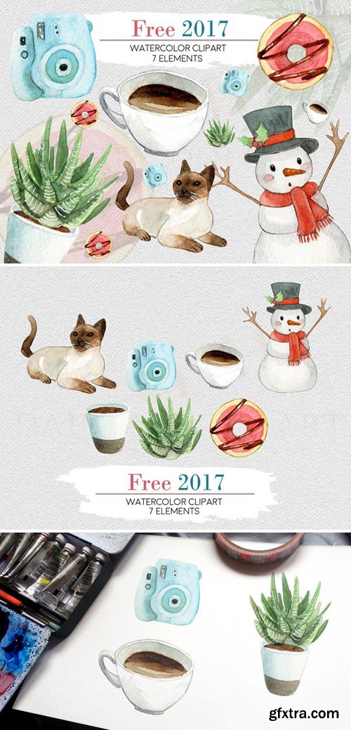 CM - Watercolor Free 2017 Clipart 2167689