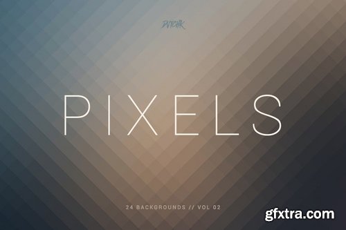 Pixels Pixelated Backgrounds Vol 02