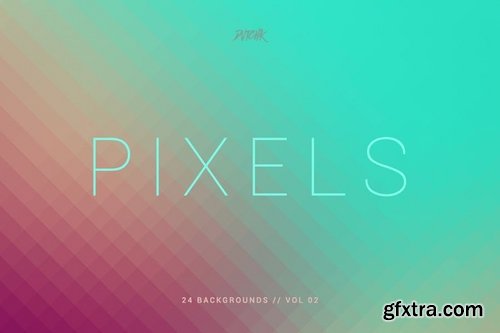 Pixels Pixelated Backgrounds Vol 02