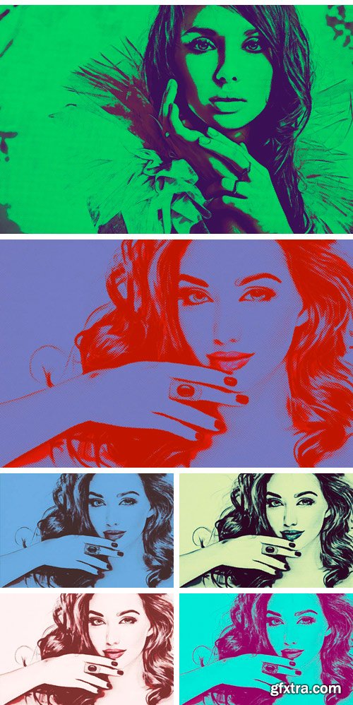 CM - 20 Pop Art Photoshop Actions Ver. 2 2198766