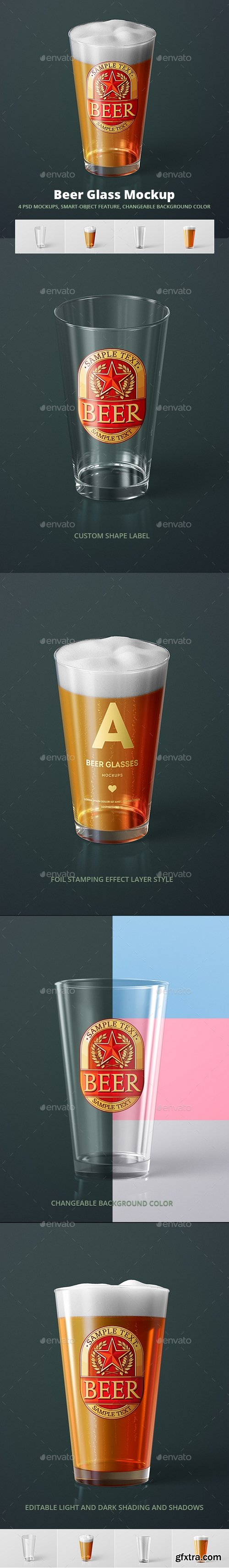 Graphicriver - Beer Glass Mock-up - American Pint 21330837