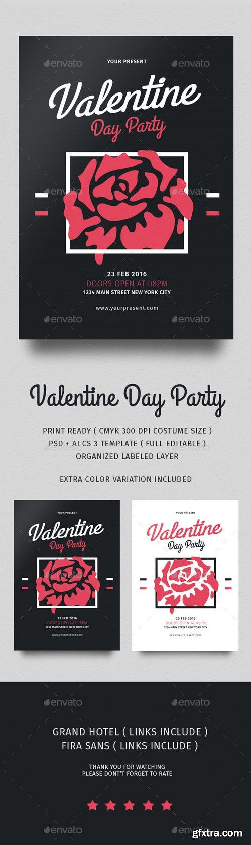 Graphicriver - Happy Valentine Flyer 14424899