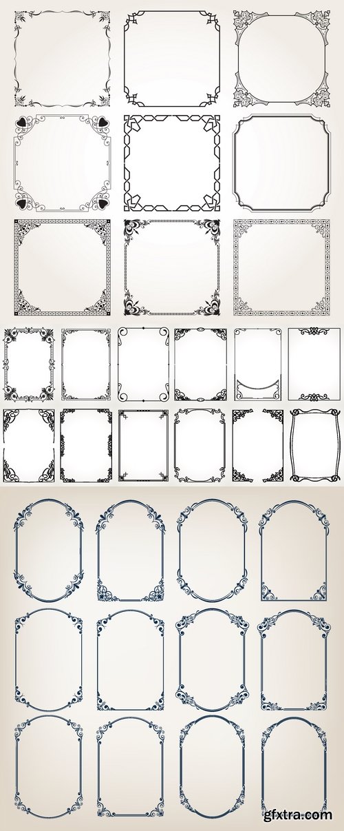 Vectors - Ornate Vintage Frames 56