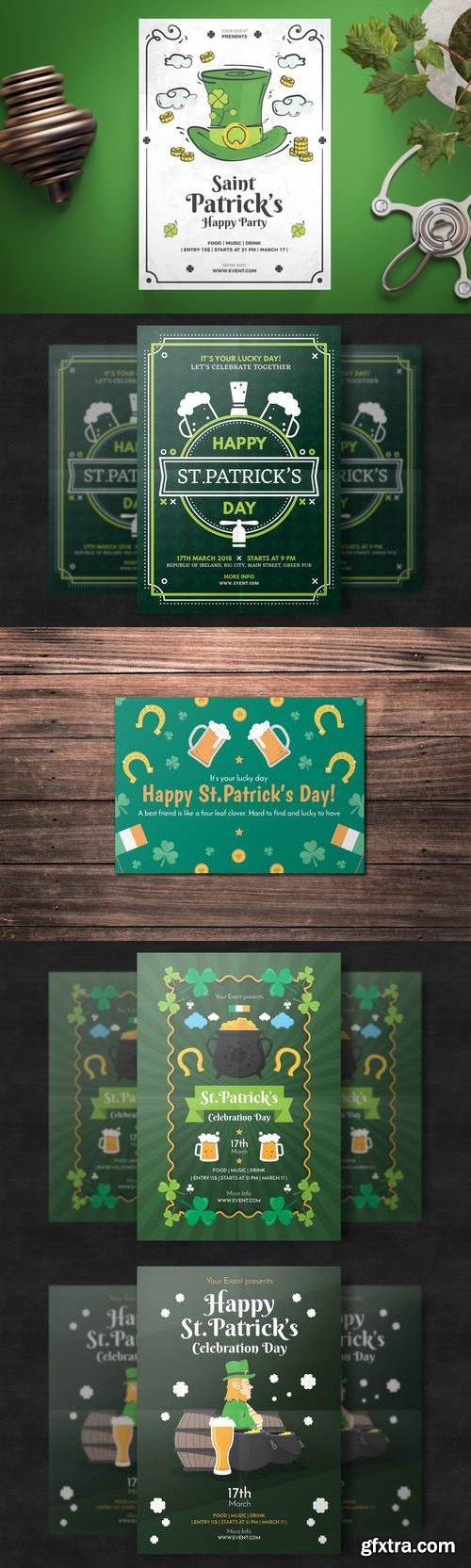 Saint Patrick\'s Day Card Template