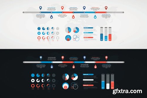 TIMELINE INFOGRAPIC SET #27