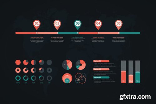 TIMELINE INFOGRAPIC SET #36