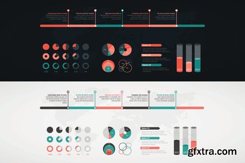 TIMELINE INFOGRAPIC SET #37