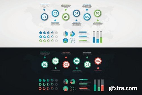 TIMELINE INFOGRAPIC SET