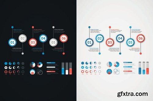 TIMELINE INFOGRAPIC SET