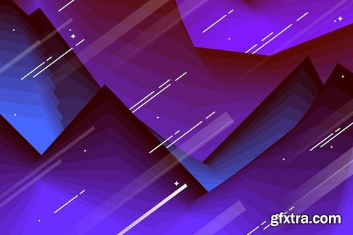 Abstract Polygonal Fractures Backgrounds