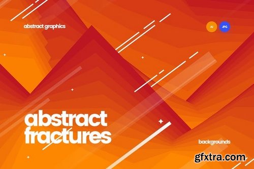 Abstract Polygonal Fractures Backgrounds