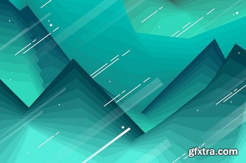 Abstract Polygonal Fractures Backgrounds