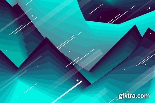 Abstract Polygonal Fractures Backgrounds