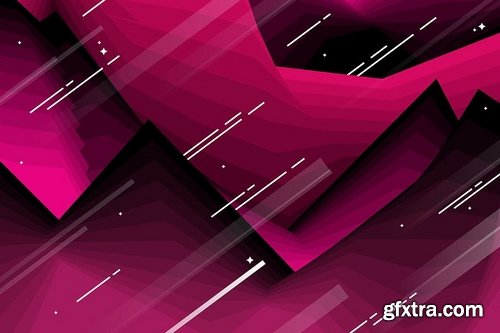 Abstract Polygonal Fractures Backgrounds