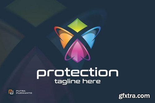 Techno Lock Techno Guard Protection  Shield - Logo Templates