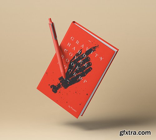 Gravity Psd Book Mockup Hardcover