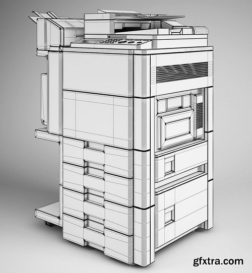 Photocopier Machine 3d Model