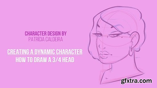 Creating a Dynamic Character: Drawing a Head in 3/4 View - Face Drawing