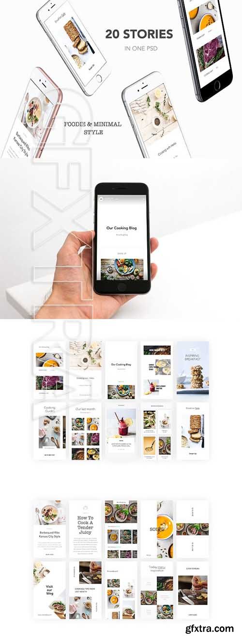 CreativeMarket - Instagram Stories Pack - Foodie 2247834