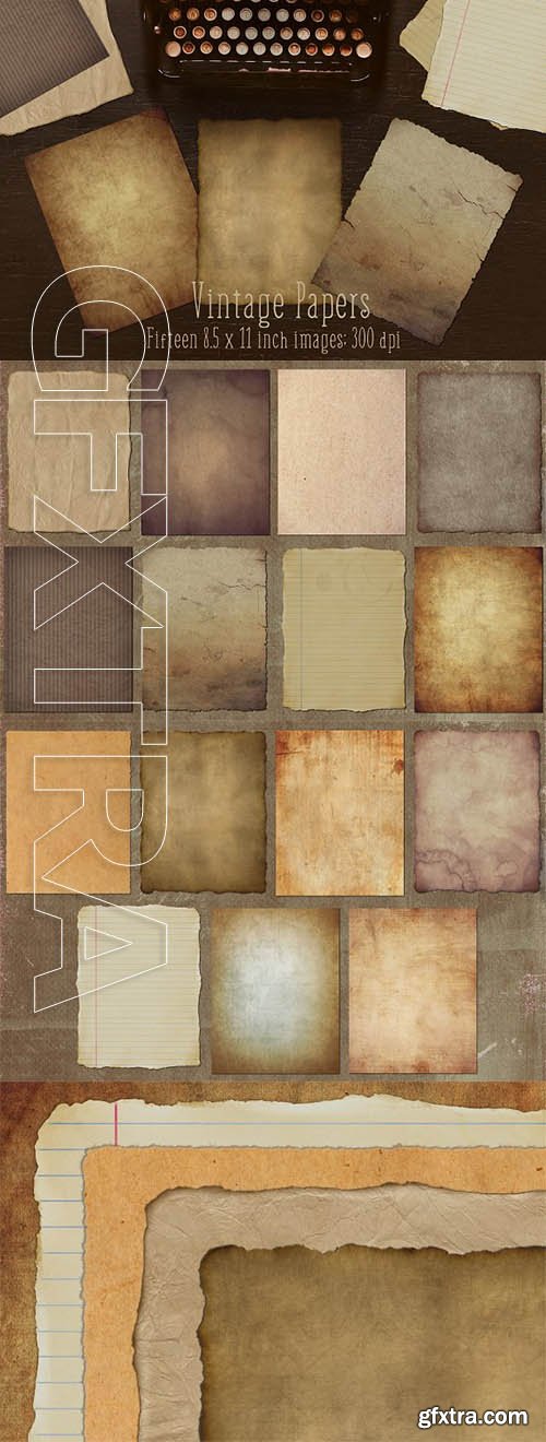 CreativeMarket - Vintage paper textures 2247784