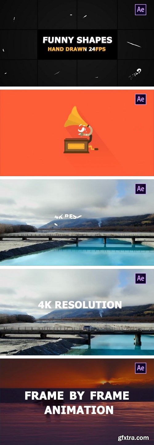 MotionArray - Funny Shapes After Effects Templates 58504