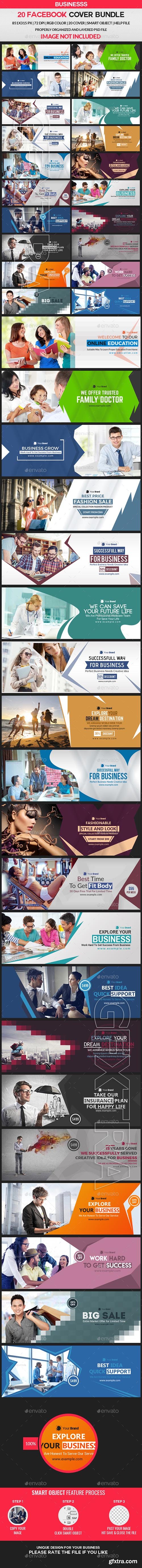 Graphicriver - Facebook Cover Bundle - 20 Design 21324005