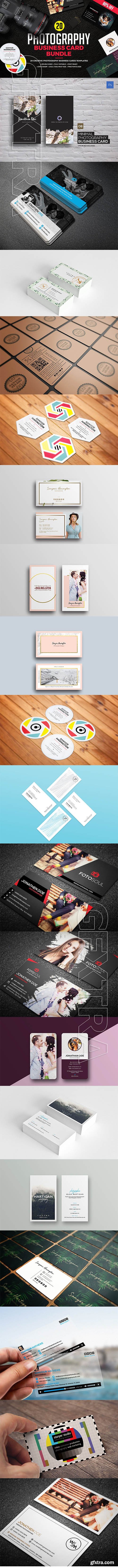 CreativeMarket - Photography Business Card Bundle 2247611