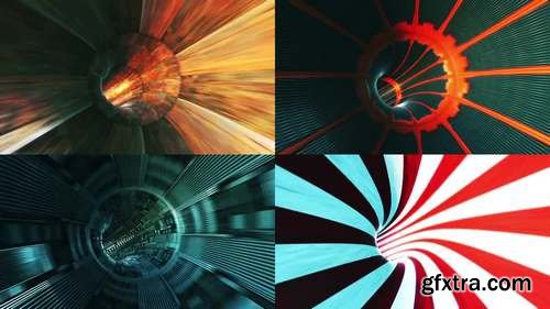 MotionArray - Sci-fi Tunnel Motion Graphics 57108