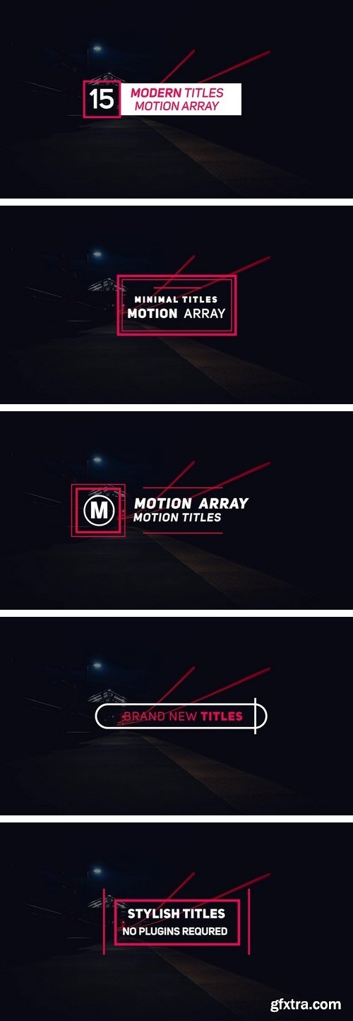 MotionArray - Minimal Titles Pack Premiere Pro Templates 58498