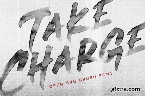 CM - Take Charge - OpenTypeSVG Brush Font 1956765