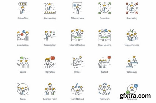 95 Business People Icons