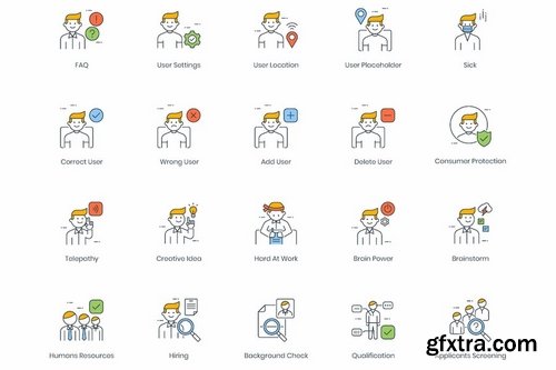 95 Business People Icons