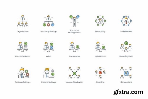 95 Business People Icons