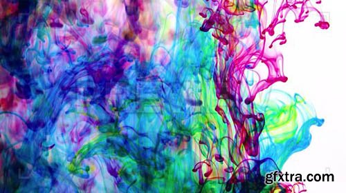 Colourful Ink Mixture - Stock Video 61218