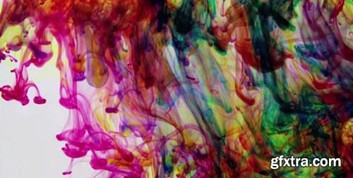 Colourful Ink In Water Background - Stock Video 61219