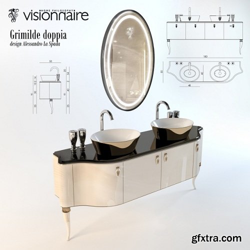 Visionnaire Grimilde Doppia 3d Model