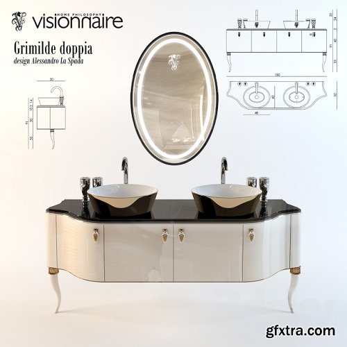 Visionnaire Grimilde Doppia 3d Model